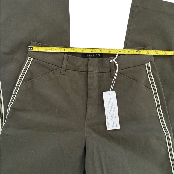 Level 99 Jeans Wide Leg Pants Cascade Olive Green Women’s Size 26 NWT - Picture 3 of 7